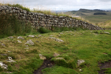 Along the Hadrian's wall between Twice Brewed and Chollerford - Northumberland - England - UK © Collpicto