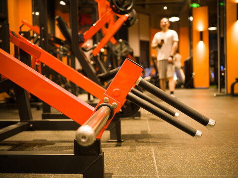 This is a photo of the gym equipment taken at a gym. 