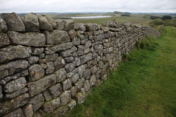 Along the Hadrian's wall between Twice Brewed and Chollerford - Northumberland - England - UK © Collpicto