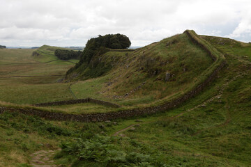 Along the Hadrian's wall between Twice Brewed and Chollerford - Northumberland - England - UK © Collpicto