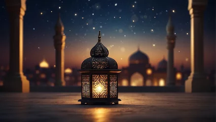 Keuken spatwand met foto lantern islamic background © Rizki Ahmad Fauzi