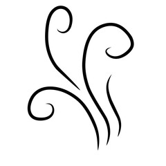 Doodle wind line sketch