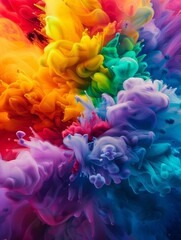 Fototapeta premium A Symphony of Blending Colors Representing Harmony in Nature