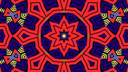 Cartoon kaleidoscope loop video for stage background,Cartoon  Abstract background , trippy psychedelic trance background  Animation.