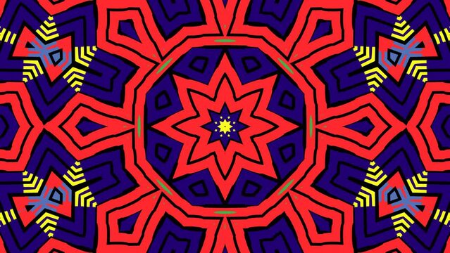 Cartoon kaleidoscope loop video for stage background,Cartoon  Abstract background , trippy psychedelic trance background  Animation.