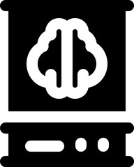 brain incubator icon. vector glyph icon for your website, mobile, presentation, and logo design.