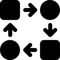 algorithm icon. vector glyph icon for your website, mobile, presentation, and logo design.