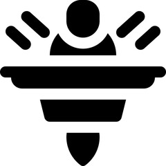 hoverboard icon. vector glyph icon for your website, mobile, presentation, and logo design.