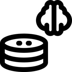 big data icon. vector line icon for your website, mobile, presentation, and logo design.