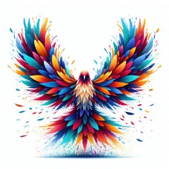Isolated Colorful Bird on a Clear PNG Canvas, Generative AI