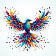 Obraz premium Isolated Colorful Bird on a Clear PNG Canvas, Generative AI