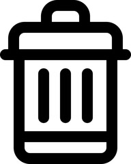 trash icon. vector line icon for your website, mobile, presentation, and logo design.