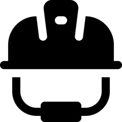 construction helmet icon. vector glyph icon for your website, mobile, presentation, and logo design.