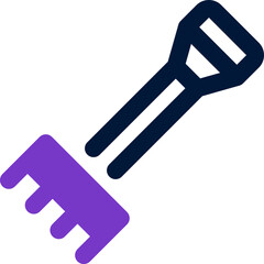 rake icon. vector dual tone icon for your website, mobile, presentation, and logo design.