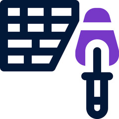 Fototapeta premium brick wall icon. vector dual tone icon for your website, mobile, presentation, and logo design.