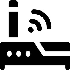 router icon. vector glyph icon for your website, mobile, presentation, and logo design.
