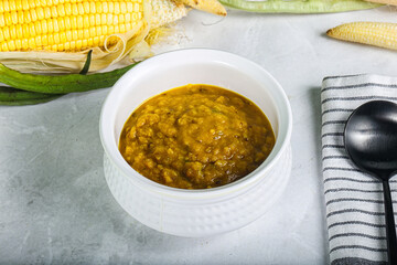 Vegan cuisine - Indian soup daal