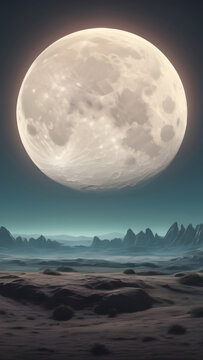 Moon over the sea wallpapers for I pad, Notebook cover, I phone, tab mobile high quality images