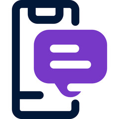 chat icon. vector dual tone icon for your website, mobile, presentation, and logo design.