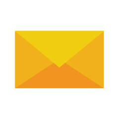 illustration of yellow envelop close 