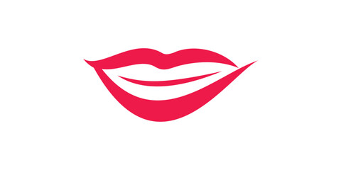 creative logo design for lips, beauty, salon, care, luxury, logo design template, symbol, icon, vector, creative idea.