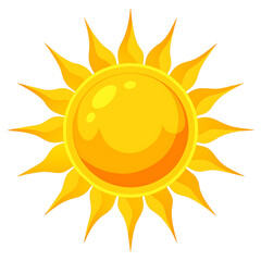 sun icon vector illustration