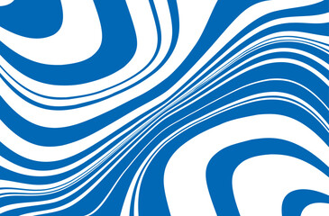 Bright dynamic background with blue and white wavy lines  Vector illustration - 771267557
