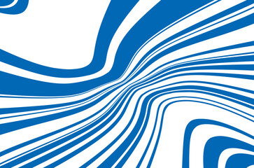 Bright dynamic background with blue and white wavy lines  Vector illustration - 771267577