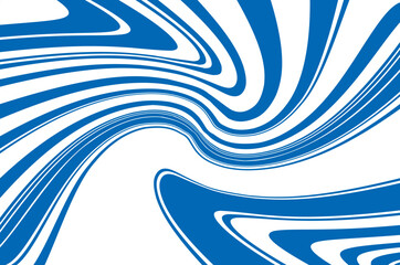 Bright dynamic background with blue and white wavy lines  Vector illustration