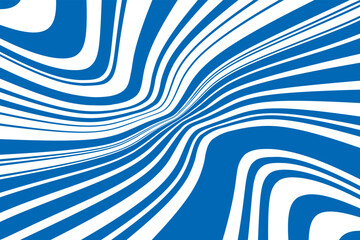 Bright dynamic background with blue and white wavy lines  Vector illustration - 771267582