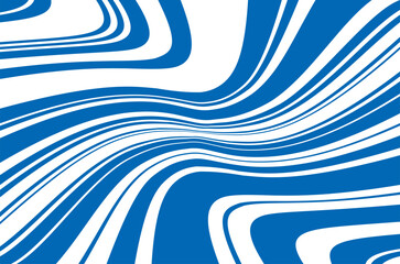 Bright dynamic background with blue and white wavy lines  Vector illustration - 771267593