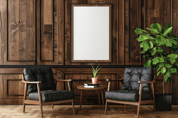 Office design Boho Office armchair with a desk near paneling wall in Emotional Architecture.