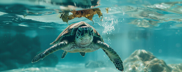 Marine conservation efforts unveiled, showcasing dedicated actions to preserve the ocean's fragile beauty