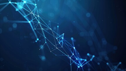 technology connection digital data concept background, Abstract lines and dots. Technology Safety Concept