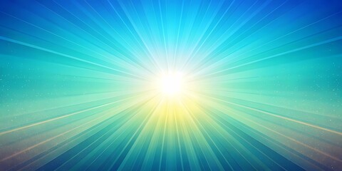 Obraz premium Sky-blue and mint Gradient Background with Radiant Fusion Effect, Pastel background, Gradient Background
