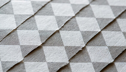 texture checkered sheet of white paper background. - obrazy, fototapety, plakaty