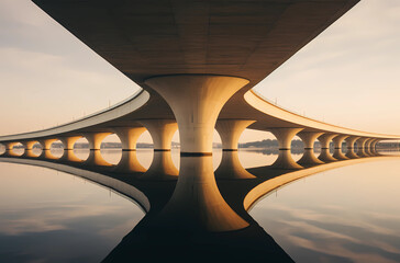A symmetrical photo of the 