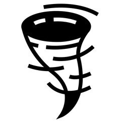 typhoon, hurricane, tornado symbol vector illustration