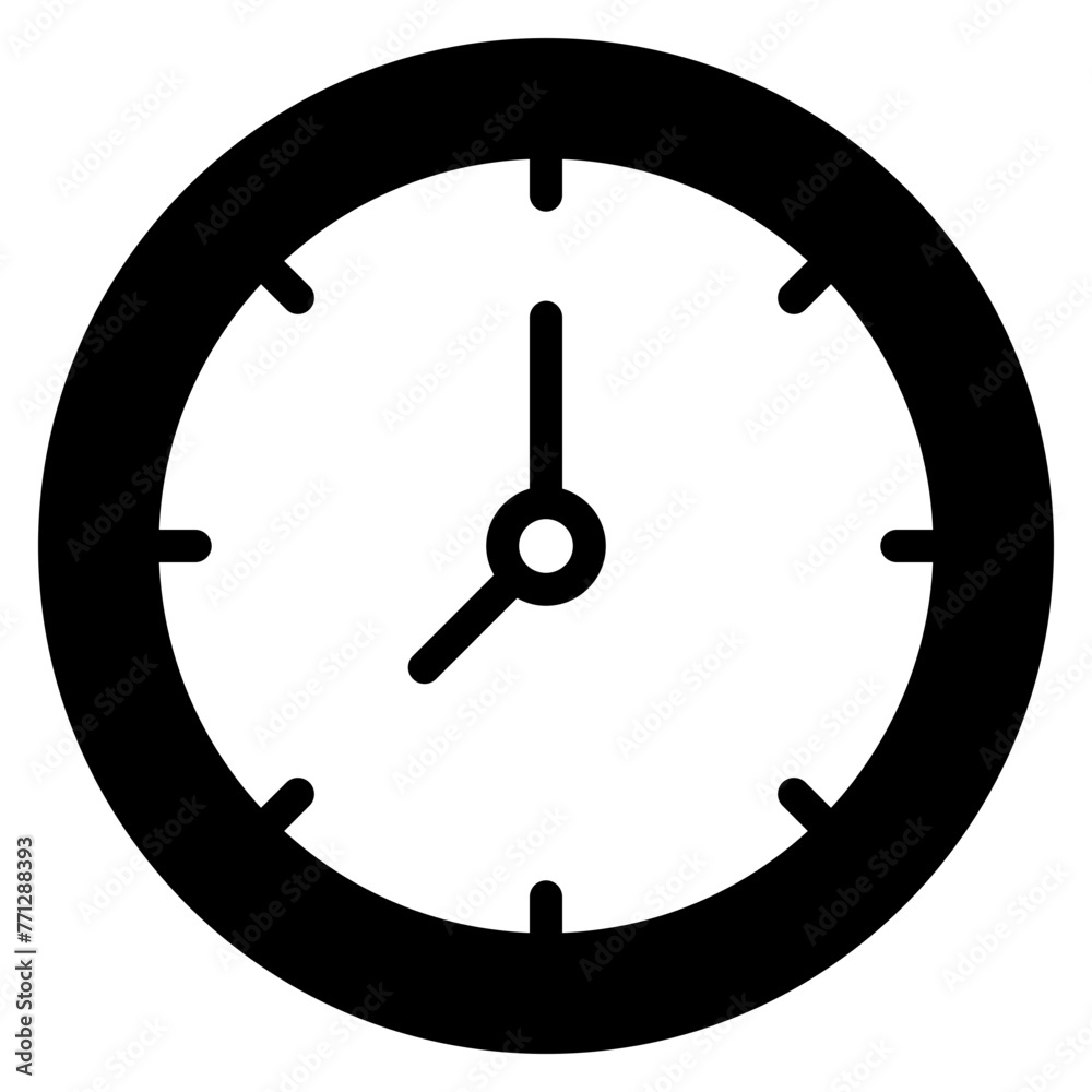 Poster time clock icon