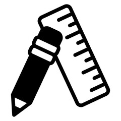 pencil and ruler icon