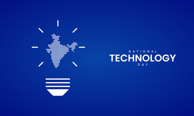 National Technology Day. Technology Day creative design for social media post. 3D Illustration