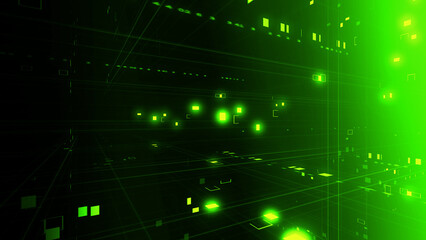 Fototapeta premium サイバーイメージの背景イラスト