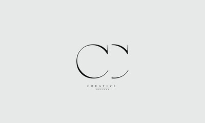 Alphabet letters Initials Monogram logo CC C