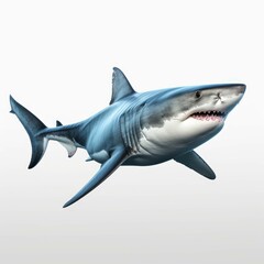 Shark isolated on white background