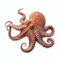 Octopus isolated on white background