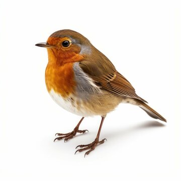 Robbin isolated on white background