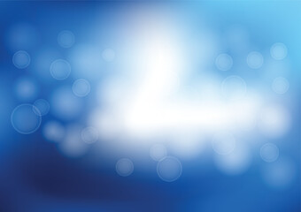 Abstract bokeh light and blue gradient blur background vector illustration