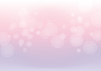 Abstract bokeh light with pink and purple gradient blur background vector illustration
