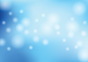 Abstract blur blue gradient background and bokeh light vector illustration