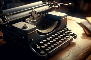 A vintage typewriter with a piece of paper in it